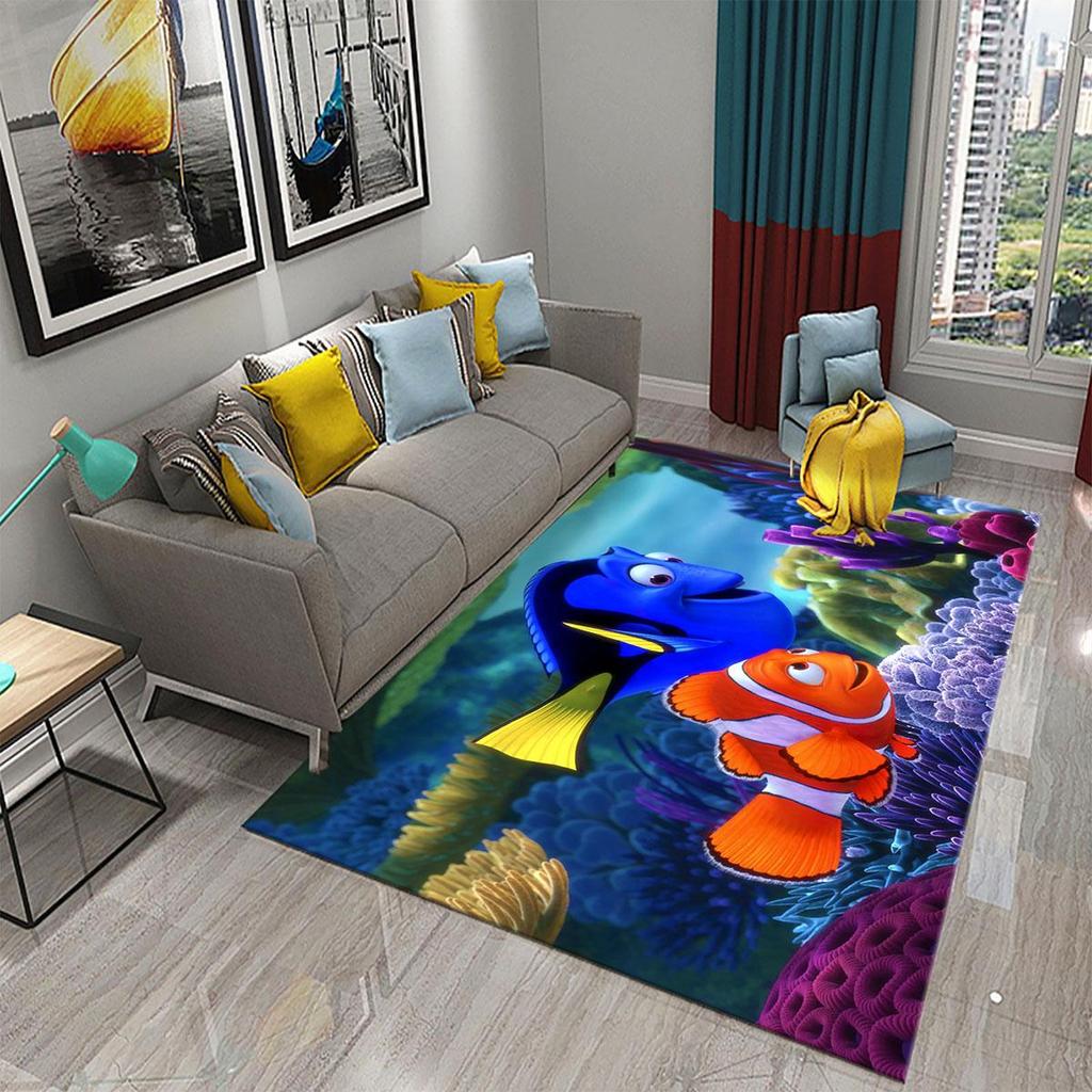 3D Hawaiian Sea Ocean Tropical Fish Carpets for Living Room Fish Animal Rugs Kids Bedroom Carpet Soft Floor Mat Parlor Decor Rug