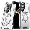 Case For Samsung Galaxy S26FE S26 Plus S25 Edge S24 FE S23 + S22 S21 Ultra 5G Armor Slide Camera Lens Protector Shockproof Cover