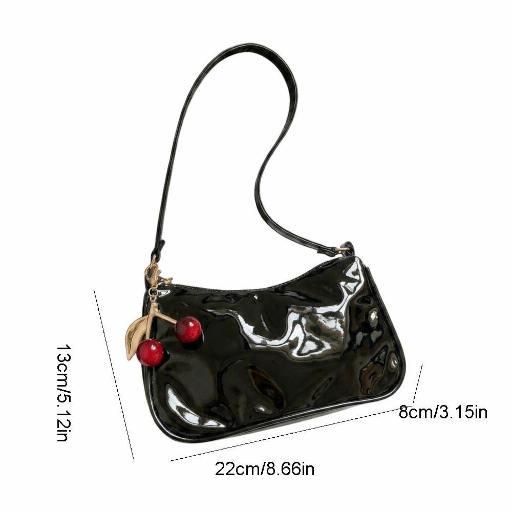 Korean Style Crossbody Bag PU Leather Underarm Purse Casual Women Shoulder Bag Daily