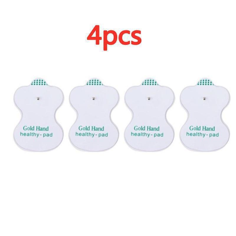 

4/10/20 шт. сменные электродные подушечки Tens для импульсного массажного аппарата EMS, массажер для похудения, самоклеящиеся защелкивающиеся 4 PCS