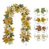 Autumn Artificial Mapple Leaves Garland Multicolor Fall Leaves Vine  Festival Ornament