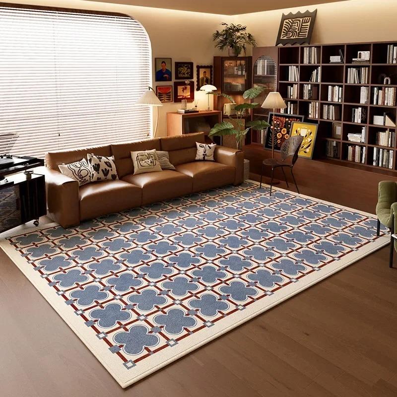 Modern Geometric Carpet Mat Rug Hexagon Clover Pattern Minimalist Home Decoration Floor Mat Home Bedroom Decor Rug Carpet