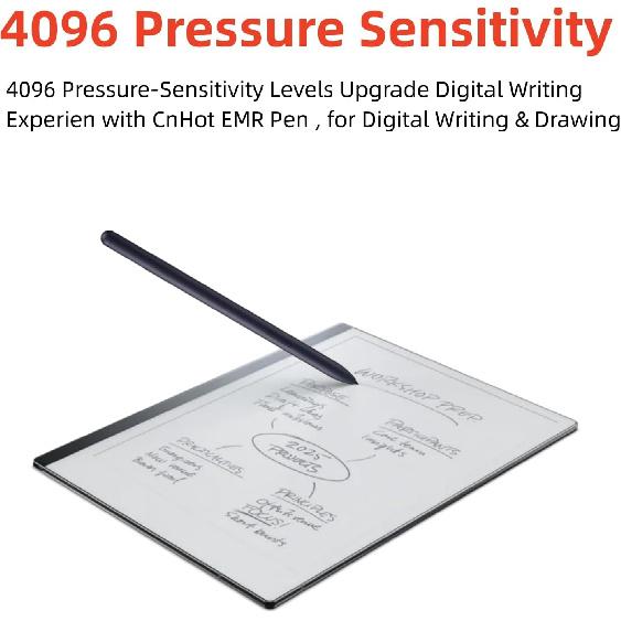 Remarkable 2 / Kindle Scribe/BOOX/Samsung Tablet S Kalemi Yedek EMR Stylus Kalem, 4096 Seviye Basınç, Avuç İçi Reddi, Başlık, Manyetik