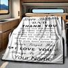 Dad Angel Wings Blanket Personalized Name Soft Comfortable Stylish Blanket Car Blanket Perfect For Travel Camping Outdoor Home Suitable For All