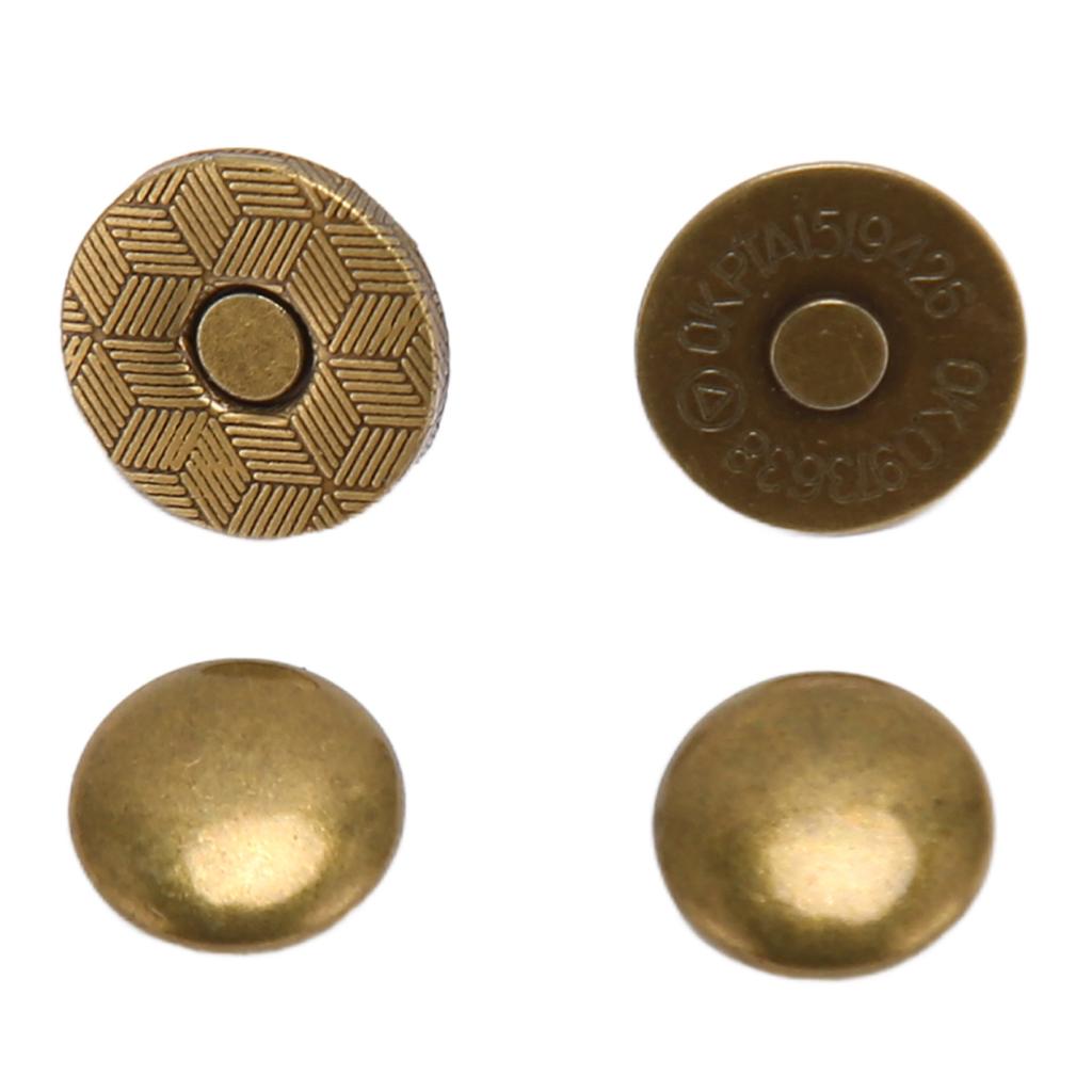 50 Set Magnetic Bag Clasps High Hardness Alloy Smoothing sy   Widely Used Magnet Buttons for Clothes