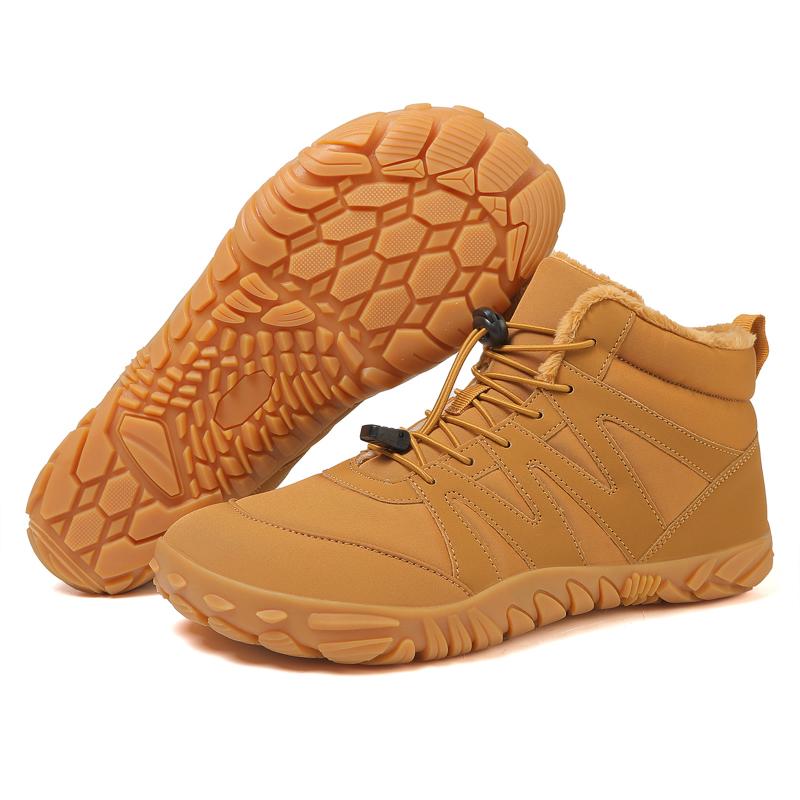 High-top Women's Hiking Shoes Plush Cotton Shoes Men's Winter Warm Snow Boots Trekking Camping Casual Shoes