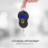 Portable Plastic Electric Digital Hanging Scale with Hook Tool for Fishing Luggage (Black)