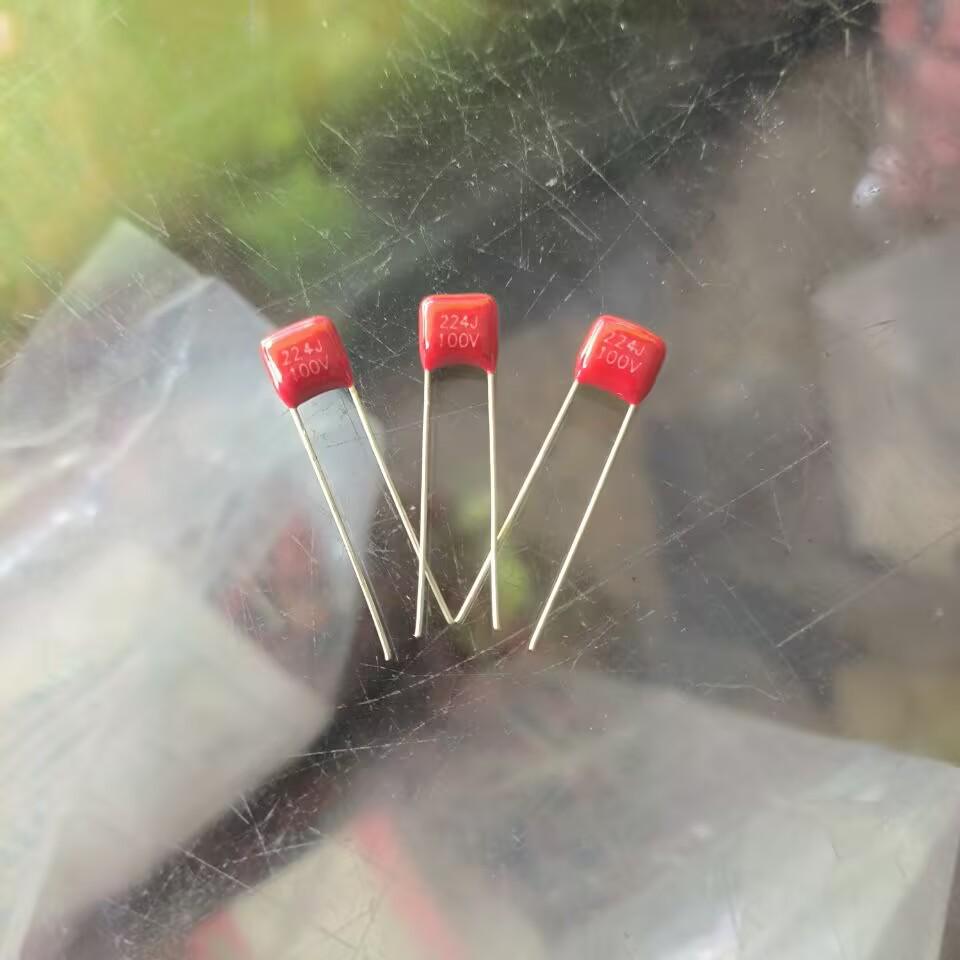 CBB Capacitor 224J 100V, 0.22µF, 5mm Pin Pitch, Metallized Film Capacitor