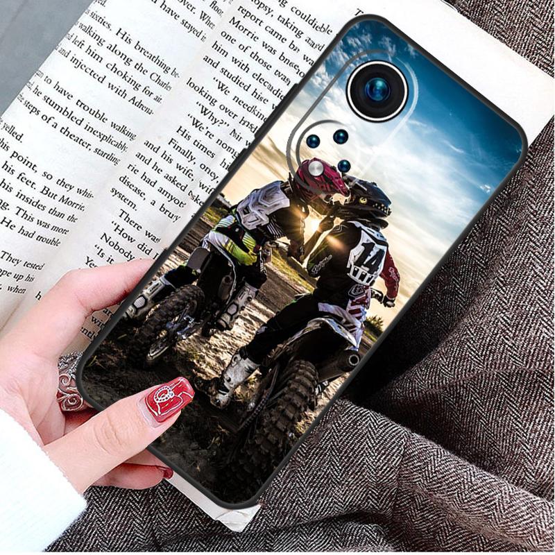 Moto Cross Motorcycle Sports Case For Honor Magic V5 5 6 7 Pro Honor X9c X9b X9a X8a X8b X7a 50 70 90 400 200 Lite Cover