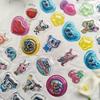 Blue Angel 3D Relief Hollow Stickers - Cute Cartoon Decals, Waterproof for Kids DIY Phone Case Fridge Journal Kawaii Decor Gifts