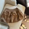High-Waisted Fluffy Velvet Cake Skirt - Autumn/Winter Women's Fashion