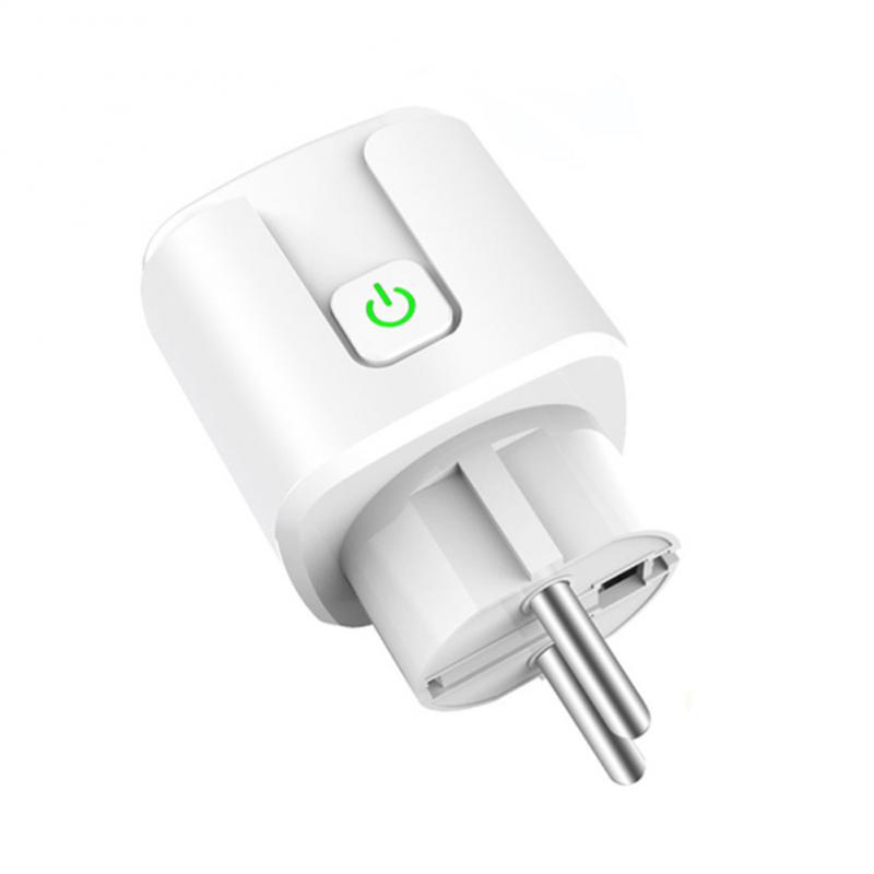 

1/2 шт. 20a Tuya Wifi Eu Smart Plug Outlet 220v Power Monitor Бездротова розетка Дистанційне керування таймером для Google Home Alexa 1pc білий