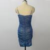 Women's Rhinestone Spaghetti Strap Bodycon Nightclub Dress