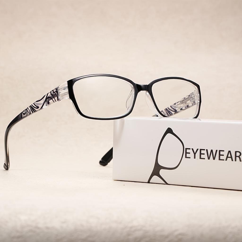 Square Frame HD Reading Glasses for Women - Ultra-Light, Spring Hinges, Ideal for Middle-Aged & Elderly, Standard PD