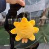 Cute Sun Flower Plush Toy Keychains Smile Yellow Pendant Bag Accessories Keyring Bag Key Chain