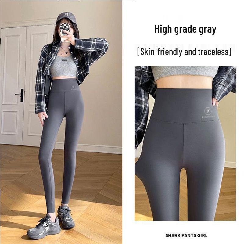 

Женские флисовые леггинсы для йоги с высокой посадкой, облегающие XL (Recommended 125-150 jin)