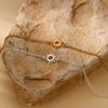 Stainless Steel Metal Hollow Sun Bracelets For Women Vintage Gold Color Sunflower Hand Chain Bracelet Jewelry Best Friend Gift