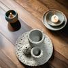 Handmade Stoneware Stick Candle Holder Cement Chime Candle Palo Santo Smudging Multifunctional Holder
