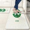 Hibs Flannel Kitchen Mat Christmas Soft Area Rug Non Slip Floor Carpet Home Decoration