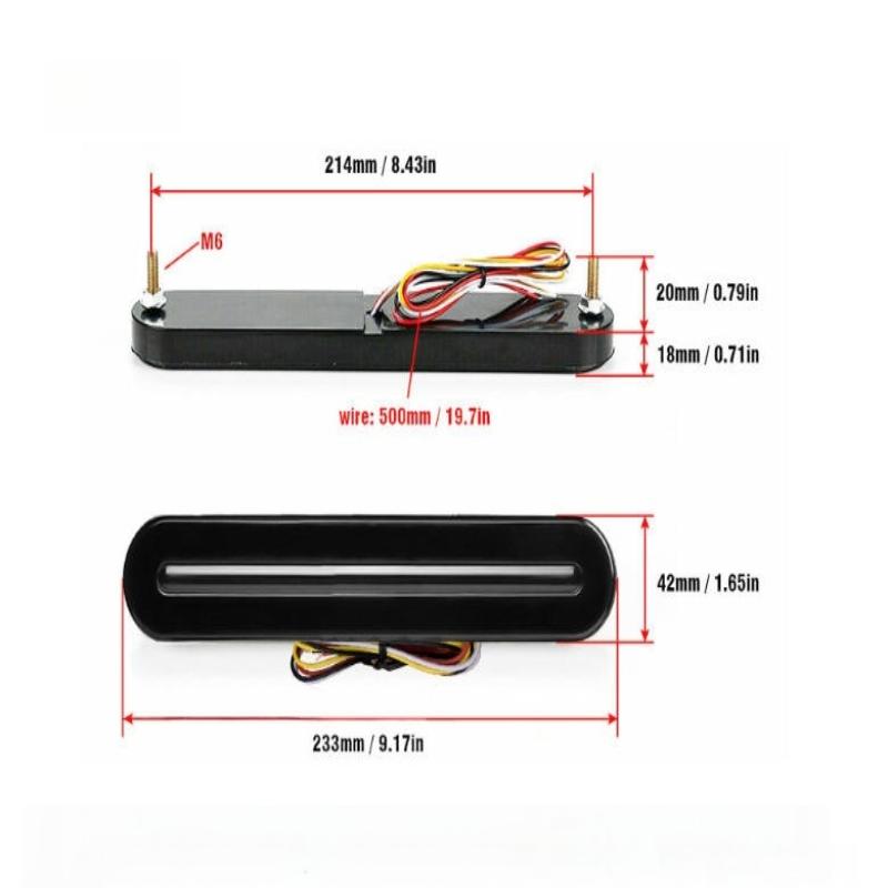 2Pcs Led 12V 24V Car Taillights Truck Turn Signal Lamp 3 In 1 Led Tail Brake Light Trailer Light Atv Rear Stop Flash Lamp