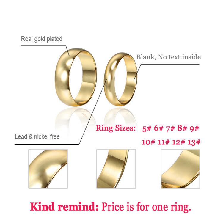 טבעות לזוג טבעת אירוסין זהב לגברים נשים תכשיטי חתונה