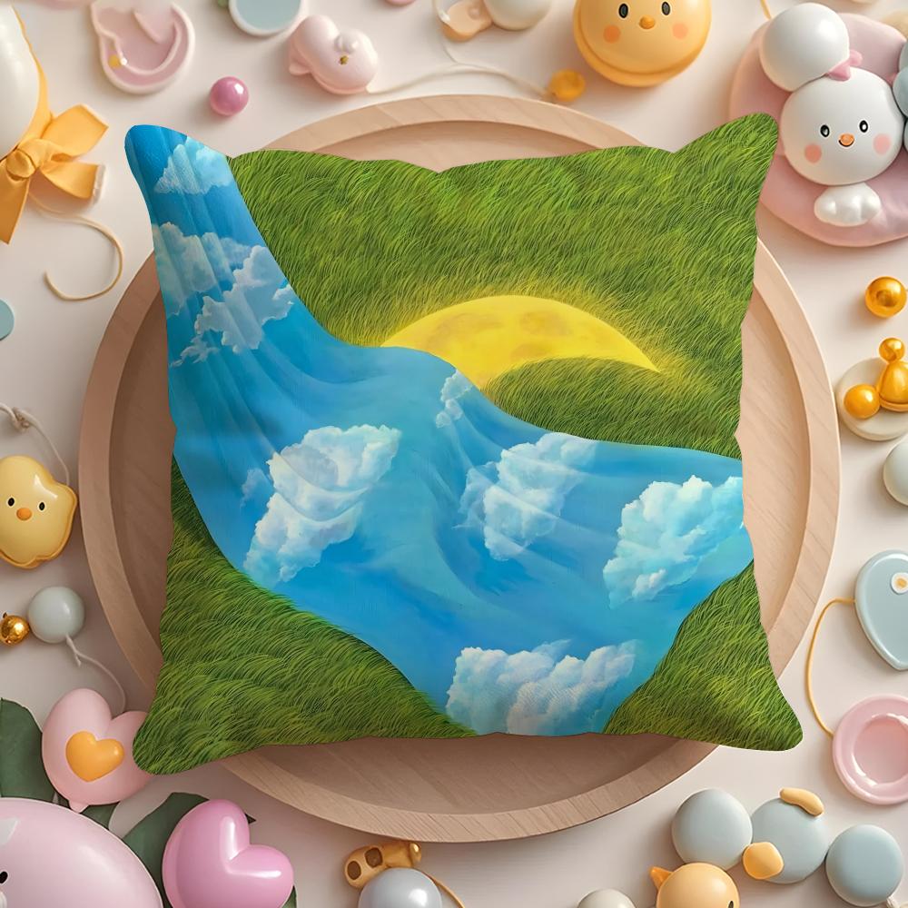 HOT M-Mulgil K-Kim Cushion Cover Home & Car Multi-Scene Pillow Cover - Reversible, Soft & Durable for Daily Use