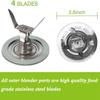 Replacement Part for Oster Blender 1Pcs Blade & 1Pcs Blender Jar Base & 2 Pcs Gasket Seals & 1Pcs Square Drive