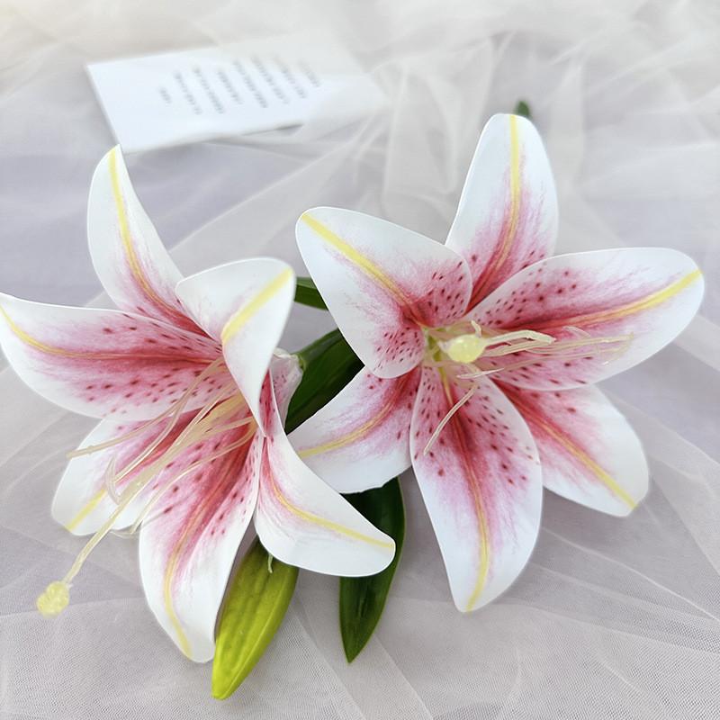 

Plants Flower Simulated Lily Wedding Hotel Restaurant Decoration Photography Props Pink