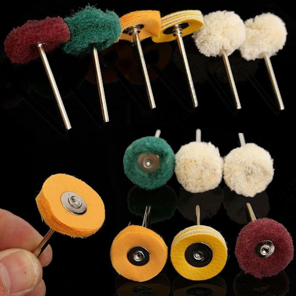 T-type Brush Set Wheel Polishers Tool with Stainless Steel For Rotary Drill Bit Handle