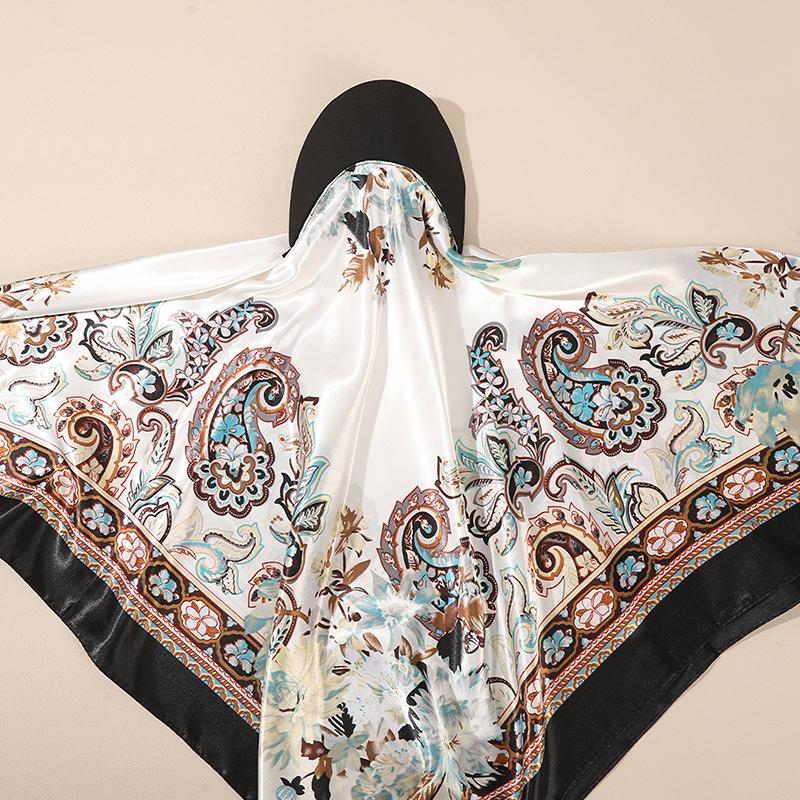 New Fashion Retro Printed Headscarf Headband Baseball Cap Sunshade Outdoor Camping Peaked Cap