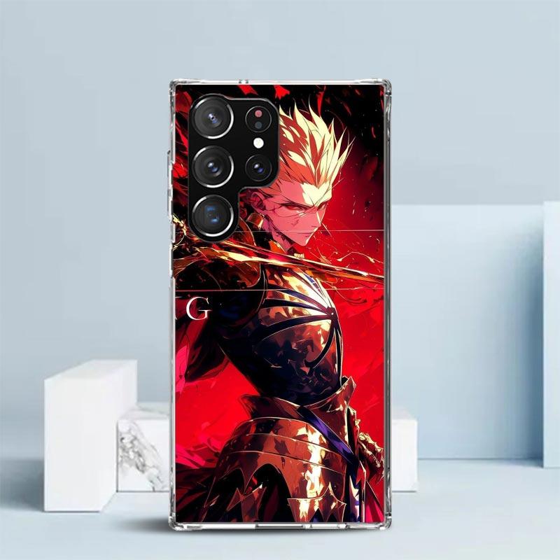 Fate Zero Stay Night Gilgamesh Phone Case For Samsung Galaxy S24 S25 Edge S26 Ultra S22 S23 Plus S21 + S20 FE Soft TPU Back Cove