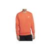 Sweatshirts Men's Orange Red Crew Neck Thickened Regular BV2663-837