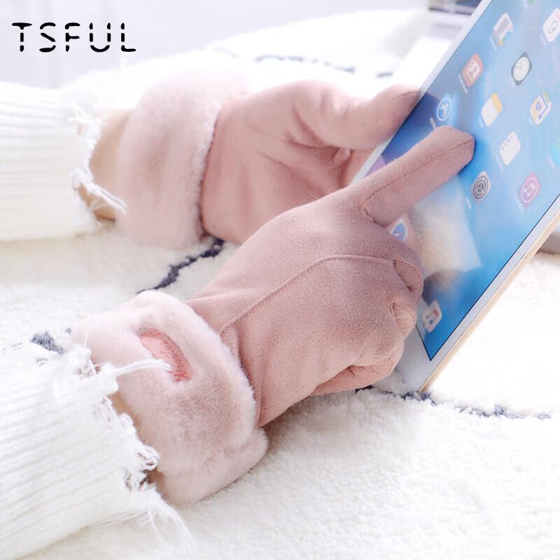 

TSFUL Женские зимние теплые велосипедные перчатки без пальцев с сенсорным экраном