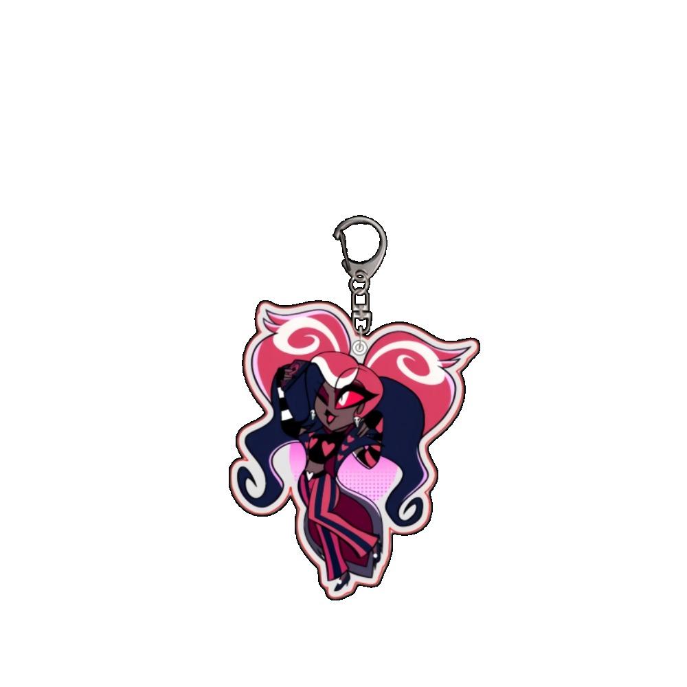 Portachiavi Acrilico 5CM Vox Charlie Morningstar Vincent Velvet Emily Abel Decorazione Zaino Periferica Anime Ciondolo Regalo