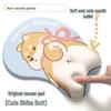 Pacha Dog Rubber Wrist Support Mouse Pad & Cute Keyboard Hand Rest Desk Pad - Ins Style