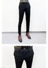 Men's Spring/Summer 2025 Elastic Slim Fit Korean Style Non-Iron Solid Color Business Casual Trousers