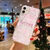 Romantic Amore & Heart Graffiti Clear Phone Case For iPhone 17 16 15 14 13 12 11 Pro Max 17 Air 15 Plus XS X XR Silicone Cover
