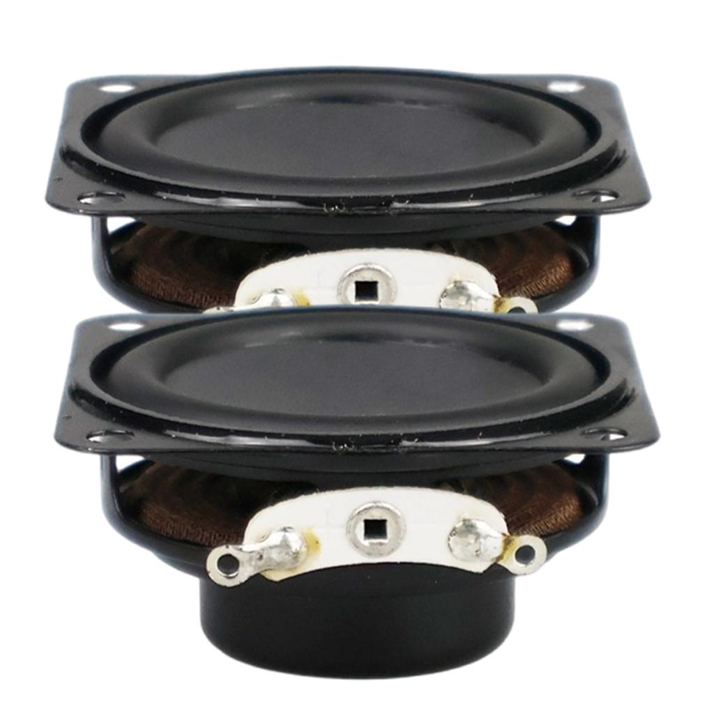 2Pcs 40mm 4Ohm 3W Portable Speakers 1.5inch 16 Cores Small Full Ranges Rubber Side Inner Magnetic Speaker Replacement