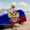 R-Russia-Flag Patriotic-Solemn Microfiber Blanket Quick Drying Beach Towels Oversized Printing Super Absorbent Pool Towel