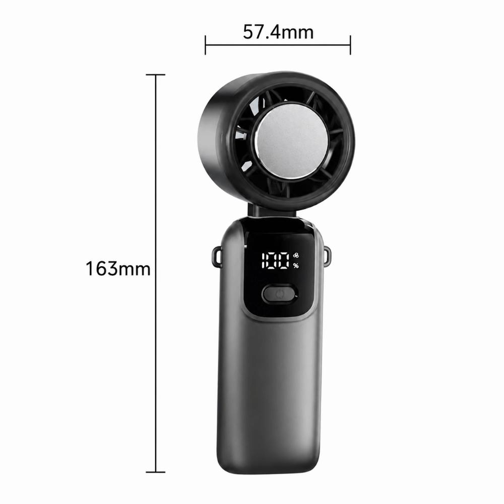 Hangable Handheld Fan 100 Speeds Desk Fan New Ice Cooling Fan  Outdoor