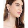Jewellery Gifts Stylish Latest Western Ear Rings Gold Plated Crystal Handmade Tassel Long Earrings