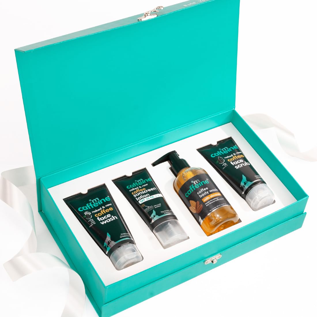 

mCaffeine Gift Kit for Women & Men with Coffee Face Wash, Scrub, Body Wash & Sunscreen – All Skin Types