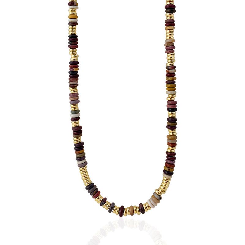 

Элегантный летний комплект из браслета и ожерелья из нефрита для женщин - Красочный, Нишевый дизайн высокого класса