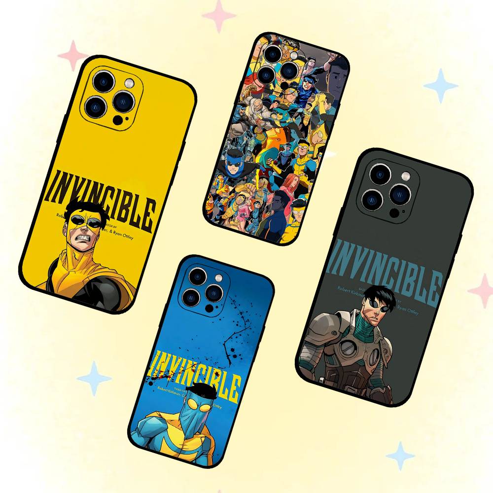 Cartoon I-Invin-cibles Phone Case For IPhone 17/16/15/13/14 Pro Max/ 11Plus/X/Xr/Xs Max/12mini