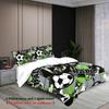 Football Pattern Quilt Cover Digital Printing Bedding Pillowcase Grinding Three-Piece Set