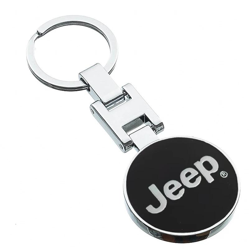 För Jeep Bildekal Nyckelring styling Nyckelring Tillbehör För Jeep Grand Cherokee Wrangler JK Gladiator Compass Renegade Patr