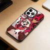 D-Hazbin Hotel  Phone Case For iPhone 17,16,15,14,13,12,11 Plus,Pro Max,XS,Colored Silver Plated Inside Cover