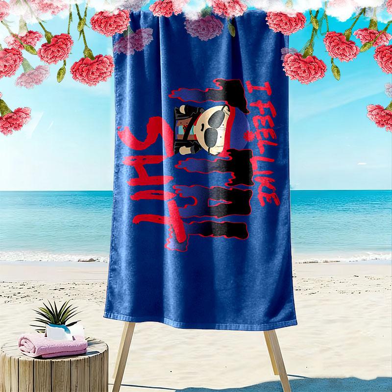 Stan South Park Print Beach Towel, Large Soft Quick Dry Towel for Beach Camping Swimming