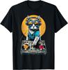 EDM Katzen DJ, DJ Katze mit Sonnenbrille, Hauskatzen T-Shirt