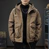 Men's High-End Winter Down Jacket 2025: White Duck Down, Three-Proof, Loose Fit, Hooded for Outdoor and Mountaineering.